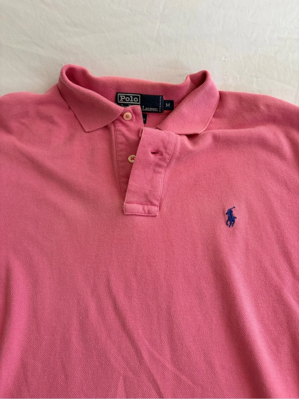 Ralph Lauren Pink Polo Shirt Size M